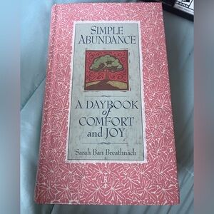 Simple Abundance Book in Pink and Cream